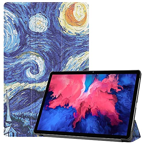 3-Falten Schleppcover Hülle - Passend für Lenovo Tab P11 - Von Gogh Malerei von Lunso