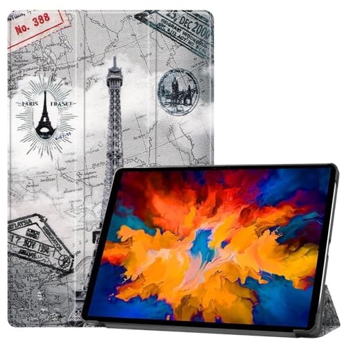 3-Folding Sleepcover Hülle - Passend für Lenovo Tab P11 Pro - Eiffelturm von Lunso