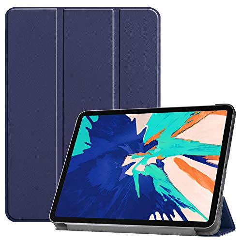 3-Folding Sleepcover Hülle - Passend für iPad Pro 12.9 Zoll (2020) - Blau von Lunso