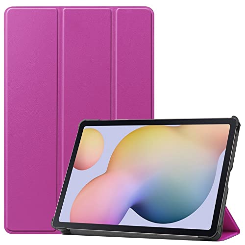 3-Klapp Sleep Cover Hülle - Passend für Samsung Galaxy Tab S7 / Tab S8 - Lila von Lunso