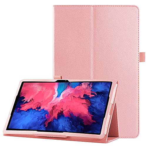 Lunso - Stand Flip Sleepcover Hülle - Passend für Lenovo Tab P11 Pro - Hellrosa von Lunso