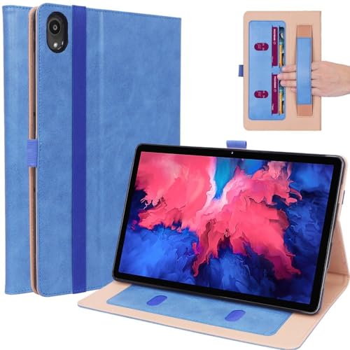 Luxus Stand Flip Sleep Cover Tasche - Passend für Lenovo Tab P11 - Blau von Lunso