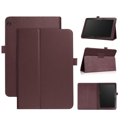 Stand Flip Sleepcover Hülle - Passend für Lenovo Tab M10 - Braun von Lunso