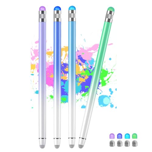 4 Packungen 2 in 1 Pad Stift Stylus Pen für iPad Mit 8 Austauschbaren Spitzen, Tablet Stift für Alle Tablets/Pad/Samsung/Lenovo/Xiaomi/Chromebook/Android/iOS/Huawei und so weiter 4 Packungen 2 in 1 Pad Stift Stylus Pen für iPad Mit 8 Austauschbaren Spitzen, Tablet Stift für Alle Tablets/Pad/Samsung/Lenovo/Xiaomi/Chromebook/Android/iOS/Huawei und so weiter von Luntak