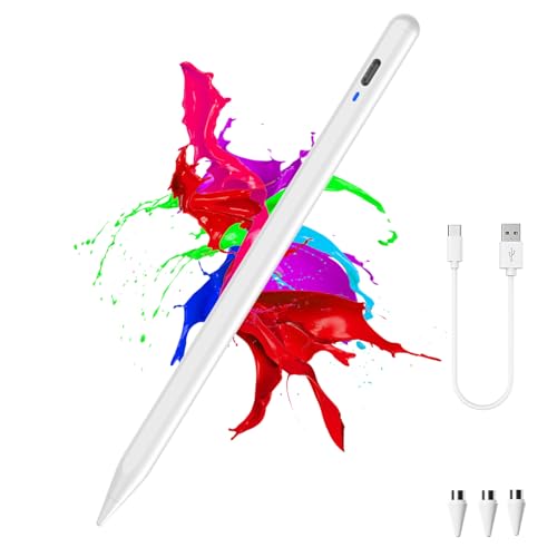 Luntak Stift für Tablet Magnetischer Tablet-Stift mit Typ-C POM-Spitze,Hochpräziser Eingabestift für Android/Samsung/Mi/Huawei/Vivo/Lenovo und andere Android-Smartphones und -Tablets,Weiß von Luntak