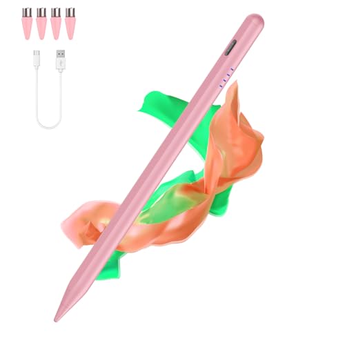 Luntak Tablet Stift for Android, Type-C Stylus Pen mit 4 Pom Tips,Magnetic Touchscreen Stifte Kompatibel mit Samsung/Huawei//Lenovo/Mi/Vivo und Anderen Android Smartphone und Tablet Geräten-Rosa Luntak Tablet Stift for Android, Type-C Stylus Pen mit 4 Pom Tips,Magnetic Touchscreen Stifte Kompatibel mit Samsung/Huawei//Lenovo/Mi/Vivo und Anderen Android Smartphone und Tablet Geräten-Rosa von Luntak