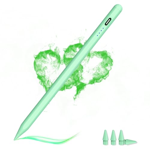 Pencil 2. Generation mit Magnetische Schnellaufladung Palm Rejection und Neigungssensitivität(2018-2024),Stylus Pen für iPad 6/7/8/9/10th, iPad Air 3/4/5th, iPad Mini 5/6th, iPad Pro 11"/12.9"（Grün） von Luntak