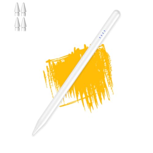Stylus Stift für iPad 9th&10th (2018–2024)-TypeC Fast Aufladung Magnetic Tablet Stift mit Palm Rejection& Tilt Sensitive, Pencil für iPad 6/7/8/9/10,Pad Air 3/4/5,Pad Mini 5/6, Pad Pro 11"/12.9"-Weiß von Luntak