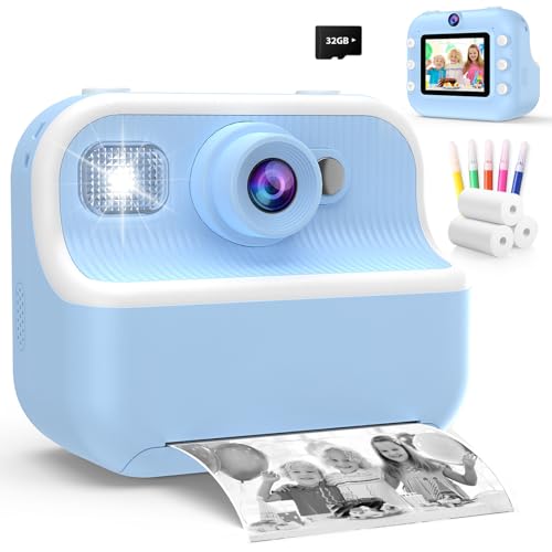 Kinder Kamera Jungen, Spielzeug ab 3-12 Jahre Junge, 48MP 1080P Digitalkamera Kinder, 2.4 Zoll Kamera Sofortdruck mit Druckpapier & 32GB Karte, Weihnachten Geschenk Kinder Junge 3 4 5 6 7 8 9 10 Jahre Kinder Kamera Jungen, Spielzeug ab 3-12 Jahre Junge, 48MP 1080P Digitalkamera Kinder, 2.4 Zoll Kamera Sofortdruck mit Druckpapier & 32GB Karte, Weihnachten Geschenk Kinder Junge 3 4 5 6 7 8 9 10 Jahre von Luoba