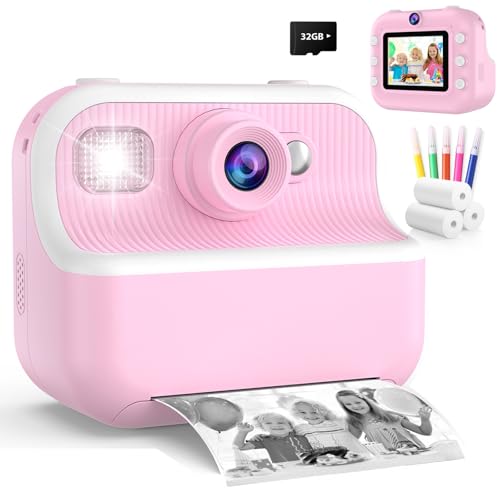 Luoba Sofortbildkamera Kinder, 48MP 1080P 2.4 Zoll Selfie Digitalkamera mit Druckpapier & 32GB Karte, Rosa, für Mädchen & Jungen ab 3-12 Jahre, Weihnachten & Geburtstagsgeschenk Luoba Sofortbildkamera Kinder, 48MP 1080P 2.4 Zoll Selfie Digitalkamera mit Druckpapier & 32GB Karte, Rosa, für Mädchen & Jungen ab 3-12 Jahre, Weihnachten & Geburtstagsgeschenk von Luoba