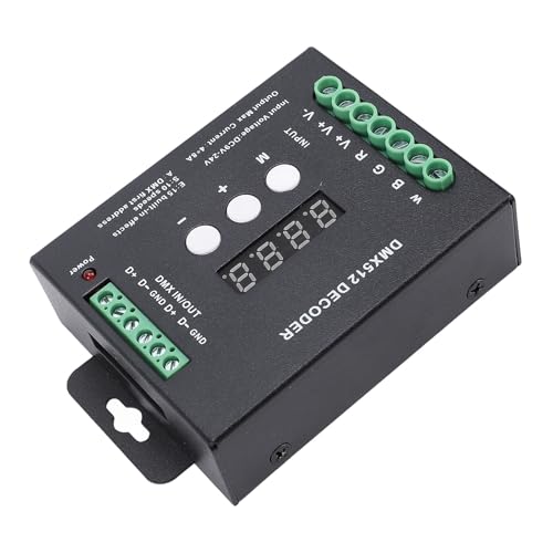4Ch Digital Display LED -Decoder, DMX512 -Constant -Spannungs -RGBW -Decoder für das Bühnenbeleuchtungsmodul, Advanced Control Technology Bühnenbeleuchtung Zubehör 4Ch Digital Display LED -Decoder, DMX512 -Constant -Spannungs -RGBW -Decoder für das Bühnenbeleuchtungsmodul, Advanced Control Technology Bühnenbeleuchtung Zubehör von Luocute