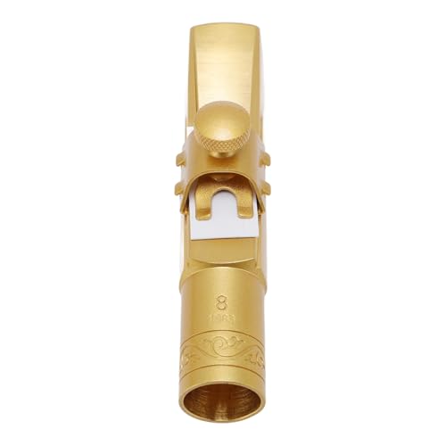 Alt Saxaxophon Mundstück mit Kappe Metal Messing, Messing Metall EB Alta Tenor Saxophon Mundstück 8c Ersatzteile Accessoires für Saxophonprofis und Anfänger Alt Saxaxophon Mundstück mit Kappe Metal Messing, Messing Metall EB Alta Tenor Saxophon Mundstück 8c Ersatzteile Accessoires für Saxophonprofis und Anfänger von Luocute