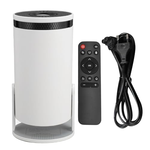 Breiter Kompatibler Kleiner Projektor, 1080P 5G WiFi BT 1G Plus 8G Telefon Kabellos, Tragbarer Projektor mit Demselben Bildschirm, Kompatibel mit Android HDMI USB (EU-Stecker) von Luocute