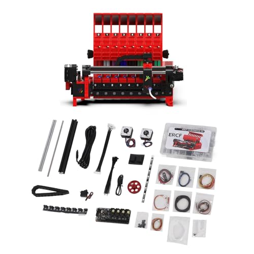 ERCF-Kit, 8-Farben-Druck Enrager Rabbit Carrot Feeder Multi Material MMU Kit für Klipper 3D-Drucker, EBB MMB Motherboard, EZ2209 Treiberprogramm, GDW DS041MG Servo von Luocute