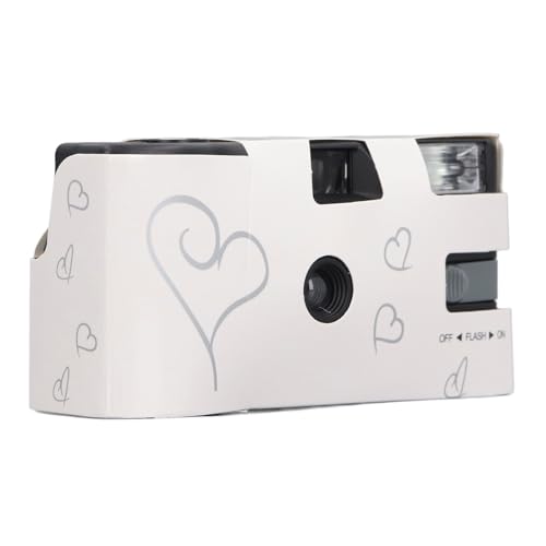 Einwegkamera mit Blitz für Jubiläumsreisen, 27 35 -mm -Farbfilme, Retro Filmkamera Single -Verwendung -Kamera für Hochzeitskonzertparty Supply von Luocute