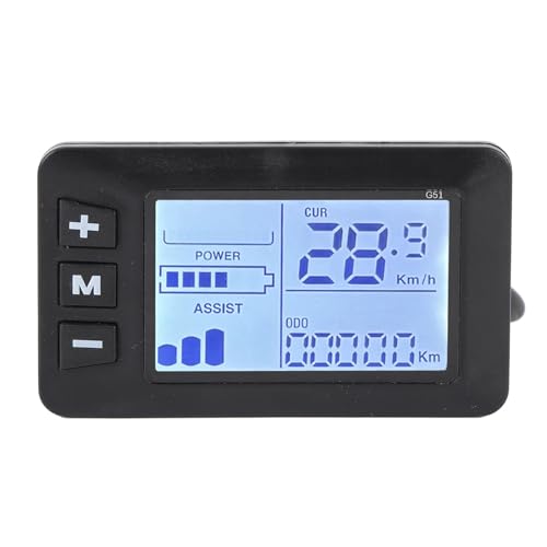 LCD-Anzeigefeld für Elektrofahrräder, Klare Sichtbarkeit für Echtzeitbeobachtung, Einfacher Anschluss mit 5-poliger Schnittstelle, Geeignet für 2,2-cm-Lenker, Zur Modifikation, LCD-Anzeigefeld für Elektrofahrräder, Klare Sichtbarkeit für Echtzeitbeobachtung, Einfacher Anschluss mit 5-poliger Schnittstelle, Geeignet für 2,2-cm-Lenker, Zur Modifikation, von Luocute