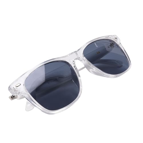 Luocute AI Smart Brille, 144 Sprachen Übersetzungsbrillen Bluetooth Musik Sonnenbrille mit Mikrofon und Lautsprecher Unterstützung Remote -Fotografie (Weißer Rahmen Sonnenbrille) von Luocute