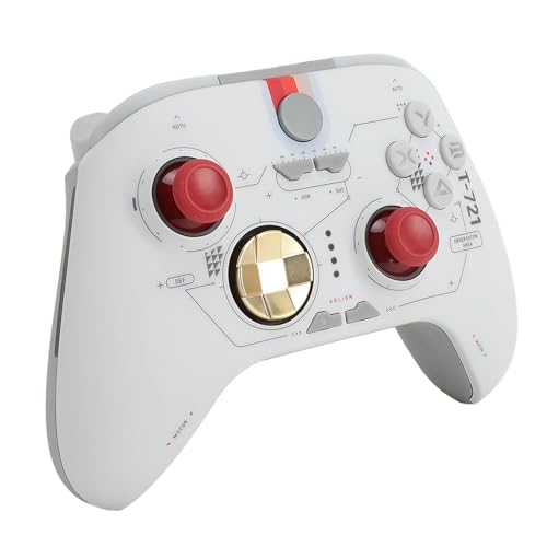 Luocute Controller, für Schalter mit Hall-Linear-Trigger, 6-Achsen-Gyroskop, Einstellbarer Makroprogrammierungs-Zurück-Taste und Dual-Vibrationsmotor, Kabelloses Gamepad für PC, von Luocute