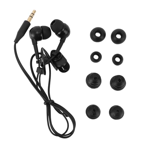 Luocute IP68 wasserdichte In-Ear-Ohrhörer, Spiralkabel-Schwimm-Ohrhörer, Wasserdichter Kopfhörer, 40 cm Kurzes Kabel, 3,5-mm-Stecker, IP68 In-Ear-Ohrhörer mit 8 Ohrstöpseln Zum von Luocute