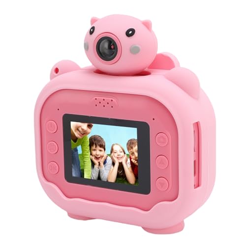 Luocute Instant Print-Kamera für Kidtintenlose Thermische Drucken HD 48MP Digitalkamera mit Rotate Objektiv Weihnachtsgeburtstag Geschenke Spielzeug für Mädchen Alter 3-12 (Pink) von Luocute