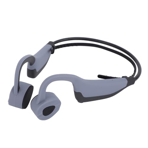 Luocute Kopfhörer für Drahtlose Knochenleitungen, Ohrohrbluetooth -Sportkopfhörer mit 16 GB Speicher, IPX8 Wasserdicht, Klare Schallqualität, Passive Geräuschreduzierung für das (Grey) von Luocute