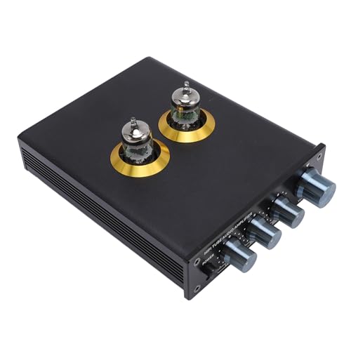 Röhrchenvorverstärker, HiFi Audiophil Stereo Phonograph Preamplifier mit Integriertem Ausgangsschutzschaltkreis 3 Einstellbare EQ -Einstellungen für JWM5654 Vakuum -Rohr (EU-Stecker) von Luocute