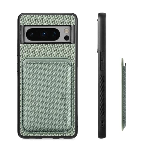 Luoiwei Case for Google Pixel 7A Hülle Compatible with Magsafe mit Wallet Card Holder, 2in1 Aramid Fibre Pattern, Dünn Magnetic Removable Silicone Protective Case, Slim Cover, kameraschutz, Green Luoiwei Case for Google Pixel 7A Hülle Compatible with Magsafe mit Wallet Card Holder, 2in1 Aramid Fibre Pattern, Dünn Magnetic Removable Silicone Protective Case, Slim Cover, kameraschutz, Green von Luoiwei
