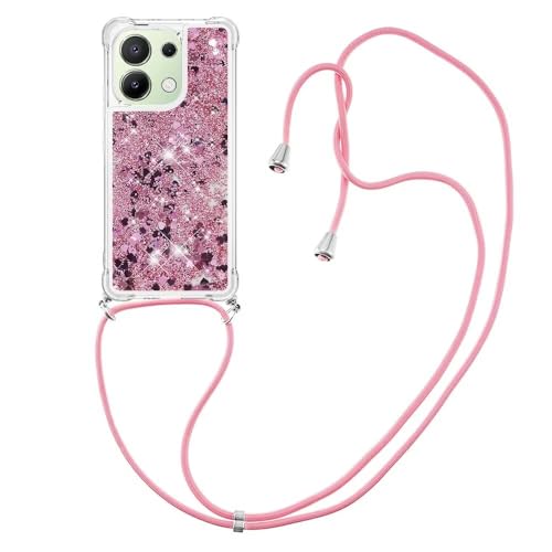 Luoiwei Case for Xiaomi Poco X5 5G Hülle mit Band Glitter Liquid Moving Quicksand Cover,Mobile Phone Chain for Xiaomi Hülle Silikon Transparent,Cute Phone Case for Women/Girls,Roségold Luoiwei Case for Xiaomi Poco X5 5G Hülle mit Band Glitter Liquid Moving Quicksand Cover,Mobile Phone Chain for Xiaomi Hülle Silikon Transparent,Cute Phone Case for Women/Girls,Roségold von Luoiwei
