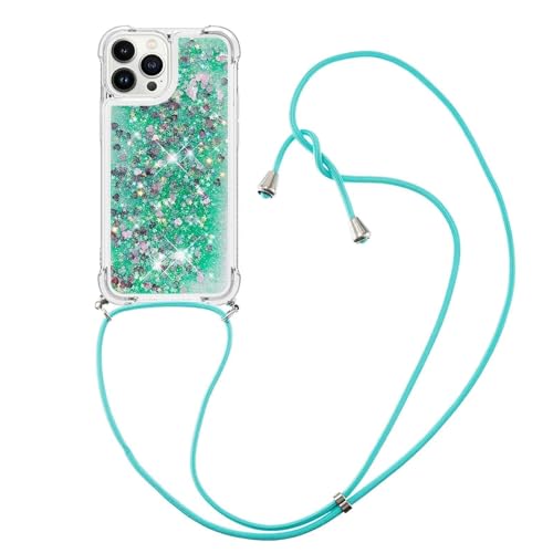 Luoiwei Case for iPhone 12 Mini Hülle mit Band Glitter Liquid Moving Quicksand Cover,Mobile Phone Chain for iPhone 12 Mini Hülle Silikon Transparent,Cute Phone Case for Women/Girls,Grün Luoiwei Case for iPhone 12 Mini Hülle mit Band Glitter Liquid Moving Quicksand Cover,Mobile Phone Chain for iPhone 12 Mini Hülle Silikon Transparent,Cute Phone Case for Women/Girls,Grün von Luoiwei