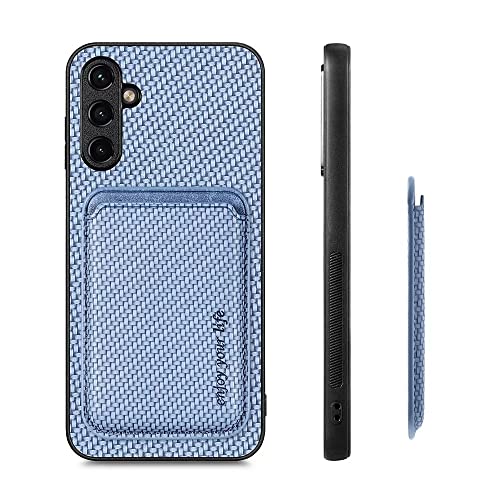 Luoiwei Hülle für Samsung Galaxy S21 Fe Case Kompatibel mit Magsafe mit Wallet Card Holder, 2-in-1 Aramidfasermuster Magnetisch Abnehmbar Schutzhülle, SilikonHülle Slim Cover, Blau Luoiwei Hülle für Samsung Galaxy S21 Fe Case Kompatibel mit Magsafe mit Wallet Card Holder, 2-in-1 Aramidfasermuster Magnetisch Abnehmbar Schutzhülle, SilikonHülle Slim Cover, Blau von Luoiwei