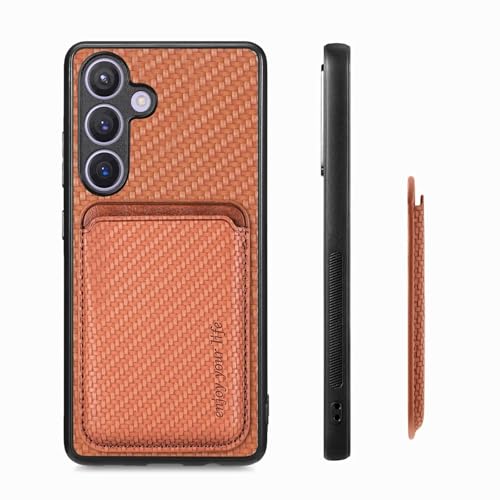 Luoiwei Hülle für Samsung Galaxy S21 Ultra Case Kompatibel mit Magsafe mit Wallet Card Holder, 2-in-1 Aramidfasermuster Magnetisch Abnehmbar Schutzhülle, SilikonHülle Slim Cover, Braun Luoiwei Hülle für Samsung Galaxy S21 Ultra Case Kompatibel mit Magsafe mit Wallet Card Holder, 2-in-1 Aramidfasermuster Magnetisch Abnehmbar Schutzhülle, SilikonHülle Slim Cover, Braun von Luoiwei