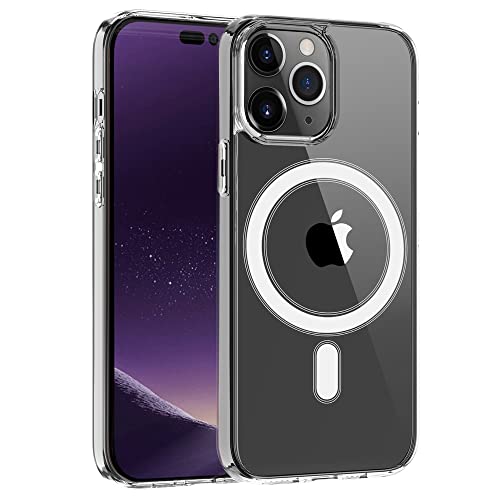 Luoiwei Magnetische Hülle für iPhone 14 Pro Max,kompatibel mit Magsafe,Durchsichtige Handyhülle für iP 14 Pro Max,eingebauter Magnetkreis,stoßfeste,Nicht vergilbende TPU-Hülle,6,7 Zoll,Transparent Luoiwei Magnetische Hülle für iPhone 14 Pro Max,kompatibel mit Magsafe,Durchsichtige Handyhülle für iP 14 Pro Max,eingebauter Magnetkreis,stoßfeste,Nicht vergilbende TPU-Hülle,6,7 Zoll,Transparent von Luoiwei
