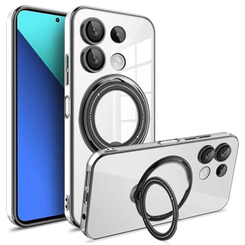 Luoiwei Stand for Xiaomi Poco X3/Poco X3 NFC Case for MagSafe Magnetic, Transparent, für Xiaomi Poco X3/Poco X3 NFC Hülle für MagSafe mit Ständer, Shockproof Case Thin Lens Protection Cover, Black Luoiwei Stand for Xiaomi Poco X3/Poco X3 NFC Case for MagSafe Magnetic, Transparent, für Xiaomi Poco X3/Poco X3 NFC Hülle für MagSafe mit Ständer, Shockproof Case Thin Lens Protection Cover, Black von Luoiwei
