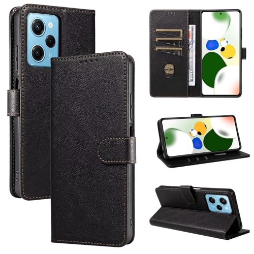 Luoiwei for Xiaomi Civi 1S Leather CaseHülle Leder, Flip Wallet Cover Foldable Shockproof Magnetic [Premium PU Leather] [Stand Function] [Card Slots] Protective Flip Case, Black von Luoiwei