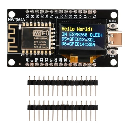 Luojuny Moduladapter Sicher, Hier ist EIN Produkttitel für die Auflistung von 1 Satz ESP8266-Entwicklungsboard mit 0,96-Zoll-OLED-Display Ch340-Treiberprogrammierung I2c Typ-C von Luojuny