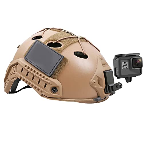 Lupholue Aluminium NVG Helmhalterung Compatible with GoPro Hero 13 12 11 10 9 8 7 6 5 Black, Xiaomi Yi, DJI Osmo Action Kameras von Lupholue