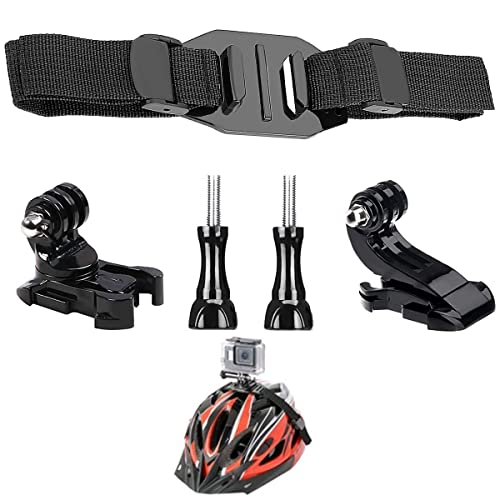 Lupholue Belüftete Helm-Halterung Compatible with GoPro Hero 12, 11, 10, 9, 8, 7, (2018), 6 5, Hero Black, Session, Xiaomi Yi, SJCAM, Camppark und andere Action-Kameras von Lupholue