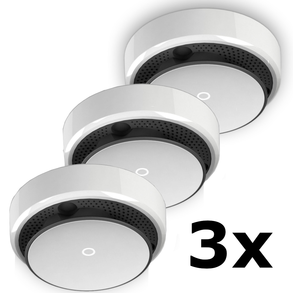 Bundle 3x Lupus Electronics Mobilfunkrauchmelder (optischer Rauchmelder, kleines Gehäuse, Funkübertragung, Smarthome) von Lupus Electronics