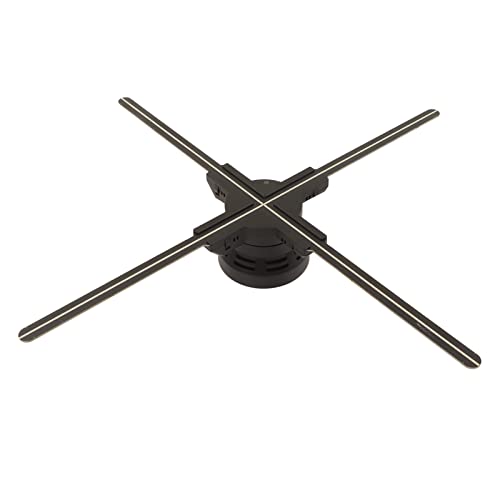 3D Hologramm Projektor, 520x520 mm 624LED WLAN 2K HD Holografische 3D Fan Anzeige Intelligenter Ganz Eigenhändig Geschrieber Werbeprojektor des Nackten Auges, Mobile APP Unterstützen(#2) von Luqeeg