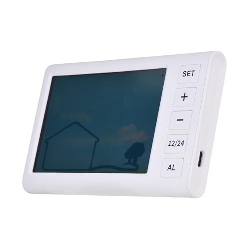 Elektronische Kalenderuhr mit Temperatur und Luftfeuchtigkeit, LCD -drahtlose Digitale Uhr Batteriebetriebene Wetterstation für Schreibtisch, Camping, Reisen Elektronische Kalenderuhr mit Temperatur und Luftfeuchtigkeit, LCD -drahtlose Digitale Uhr Batteriebetriebene Wetterstation für Schreibtisch, Camping, Reisen von Luqeeg