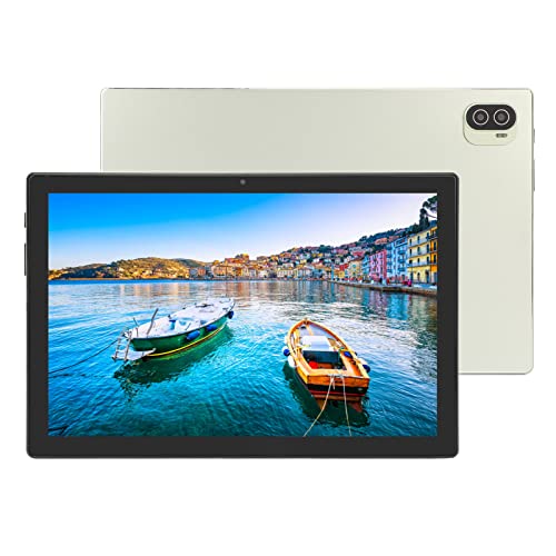 Luqeeg 10,1-Zoll-Tablet für Android 11-3200x1440 HD-Touchscreen, 4G LTE-Telefonie-Tablet, 10 GB RAM 256 GB ROM, 8 MP + 13 MP-Kamera, 8800 MAh Ultra Long Standby, Kopfhörer, Schutzfolie (Hellgrün) von Luqeeg