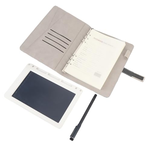 Luqeeg Digital Smart Pen, Smart Notebook und Writing Board Set, Digitales Notebook mit Echtzeitsynchronisierung Zum Digitalisierung, Speichern und Freigeben von Papiernoten (BLACK) von Luqeeg