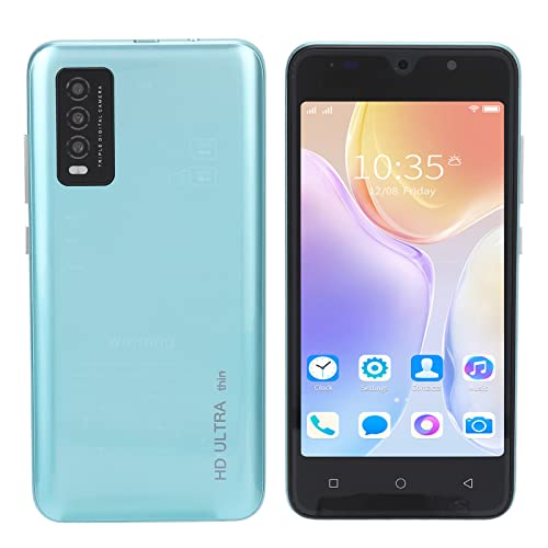 Luqeeg Entsperrtes Smartphone, Robustes 3G-Handy mit 5,0-Zoll-HD-Vollbild, Intelligentes Mobiltelefon für Geburtstagsgeschenke, 128 GB Erweiterbarer Speicher, Ultralanges Standby(Grün) von Luqeeg