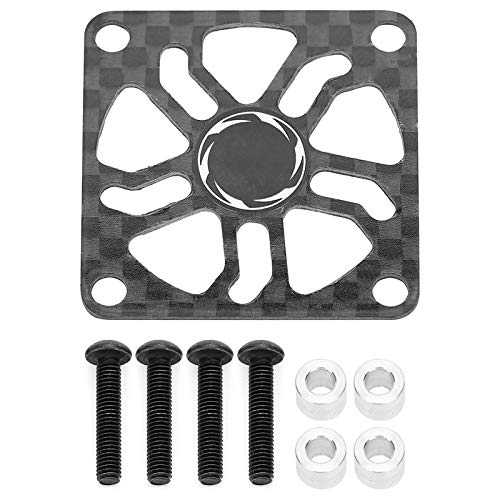 RC-Motor-Lüfterabdeckung – Kohlefaser-Lüfterabdeckung, Metall-Lüfterabdeckungs-Kit, Lüfterabdeckung Lüfterschutzabdeckung(40 x 40 mm) von Luqeeg