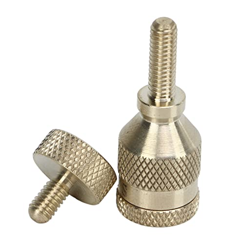 Saxophonhalsschraube, 2 Stück 4mm Saxophon Metallschraube Goldene Saxophonhalsschraube Saxophonhalsschrauben mit Gebogenem Hals Saxophonhals Teil für Diskant Sopran Tenorsaxophone von Luqeeg