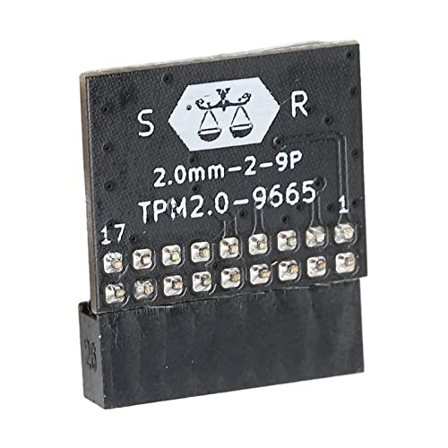 TPM 2.0-Modul LPC-Schnittstelle 18-Pin-Modul-Motherboard, Kompatibel mit TPM2.0 Remote Card Encryption Security Board Electronic Component von Luqeeg