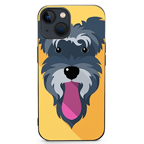 Lurnise Handyhüllen Hund Schnauzer-Rasse-Kopf Slim Phone Shell Phone Schutzhülle TPU Handyhülle Für iPhone13 von Lurnise