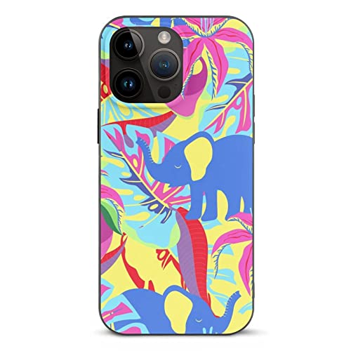 Lurnise Telefon-Shell Blumen Und Palmblätter Schutzhülle Slim Case Phone Cover Shell Case Für iPhone 14 Pro Max von Lurnise