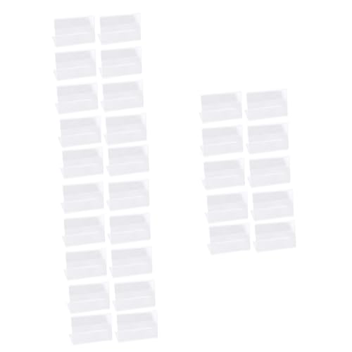 30 Stk Acrylhalter acrylständer Transparente Tischkartenhalter Transparente Ausstellungsstände klarer Plakatständer Desktop-Foto Acryl-Displayständer l-förmiger Ausstellungsstand Lurrose von Lurrose