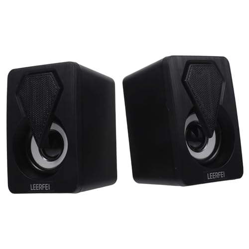 Lurrose 1 Paar Computer-Audio USB-Lautsprecher Kompakt Für Verdrahtet Winzig Mini Mit Klein Desktop-Lautsprecher Tragbarer Lautsprecher Modern Black Technische Kunststoffe Lurrose 1 Paar Computer-Audio USB-Lautsprecher Kompakt Für Verdrahtet Winzig Mini Mit Klein Desktop-Lautsprecher Tragbarer Lautsprecher Modern Black Technische Kunststoffe von Lurrose